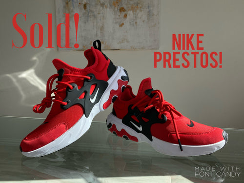 Nike Prestos - Black/University Red